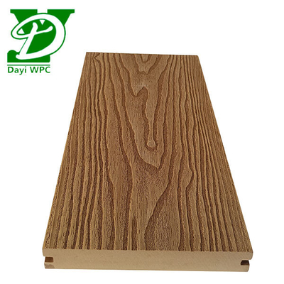 140x23mm wodoodporny kompozytowy pokład wygrabowany kompozytowy pokład dla przestrzeni zewnętrznych