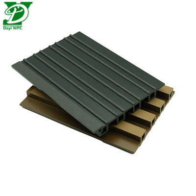 Modern outdoor decoration uses popular Trough Surface WPC External Wall Cladding